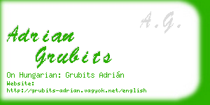 adrian grubits business card